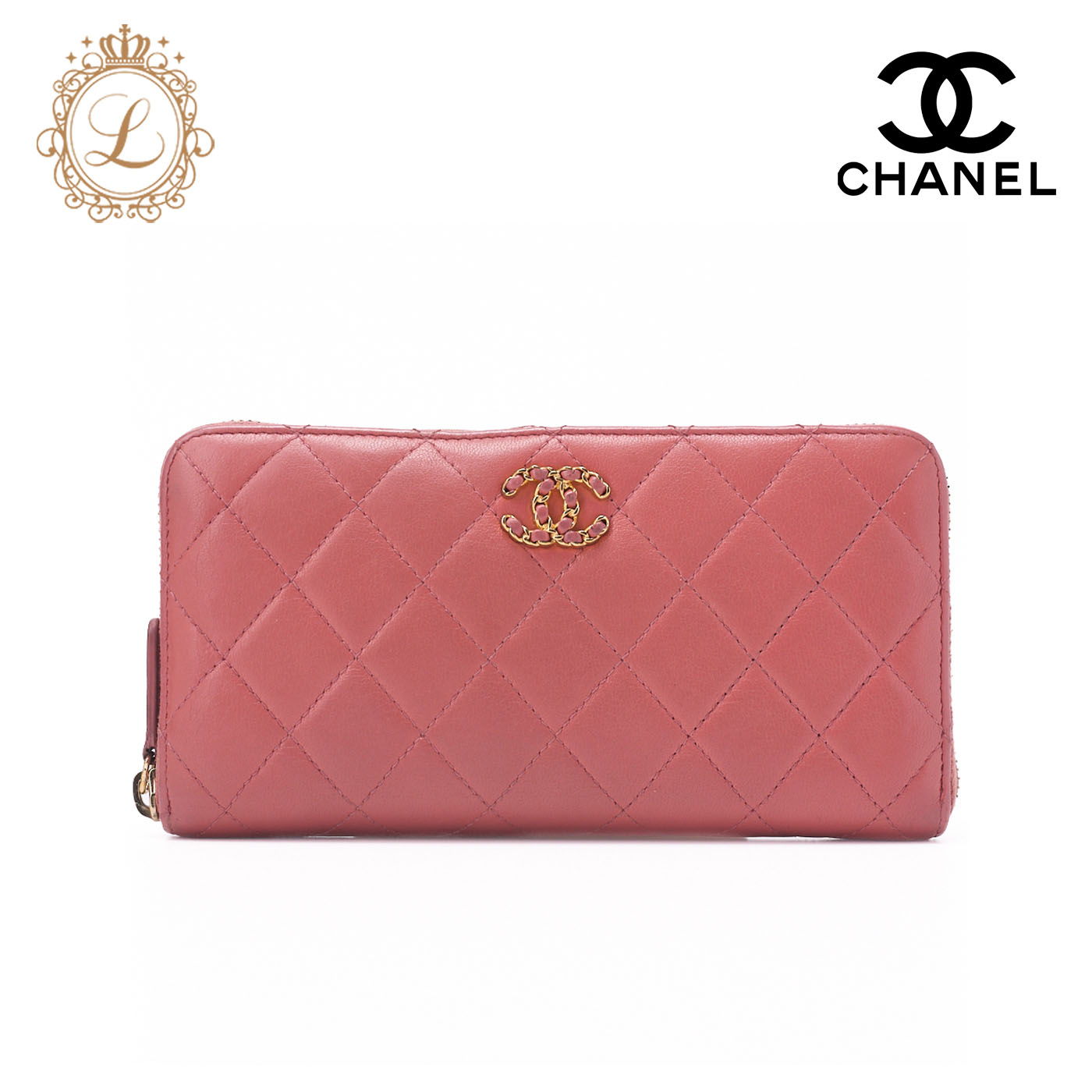 楽天市場】CHANEL(シャネル）2.55・マトラッセ ZIP長財布 S金具