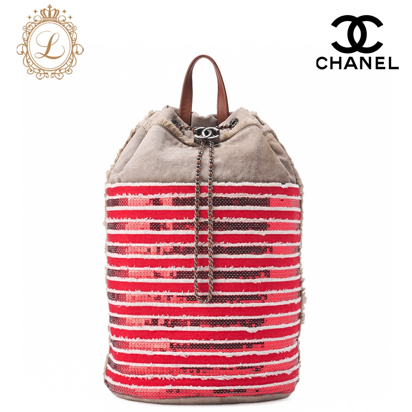 楽天市場】【バッグ】CHANEL シャネル リュック ナップサック