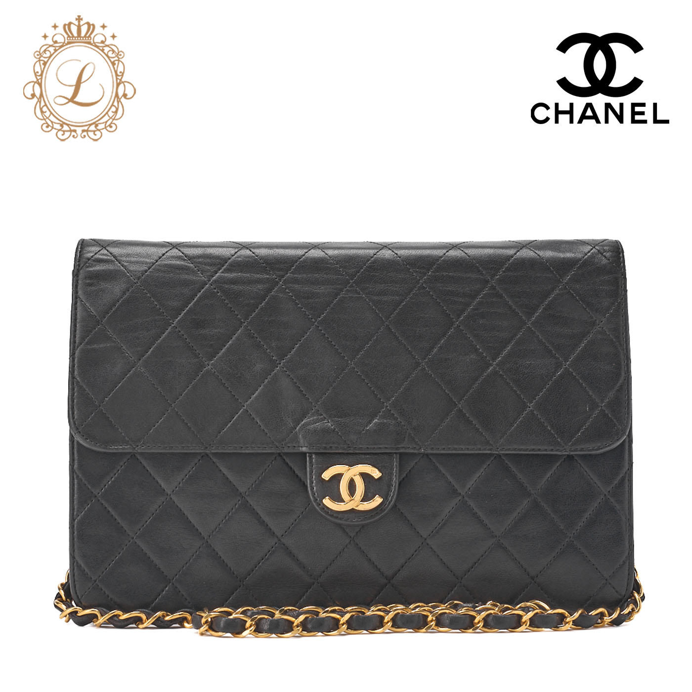 Q2443 シャネル マトラッセ ラムスキン プッシュロック ショルダーバッグ シャネル マトラッセ ラムスキン チェーンショルダーバッグ