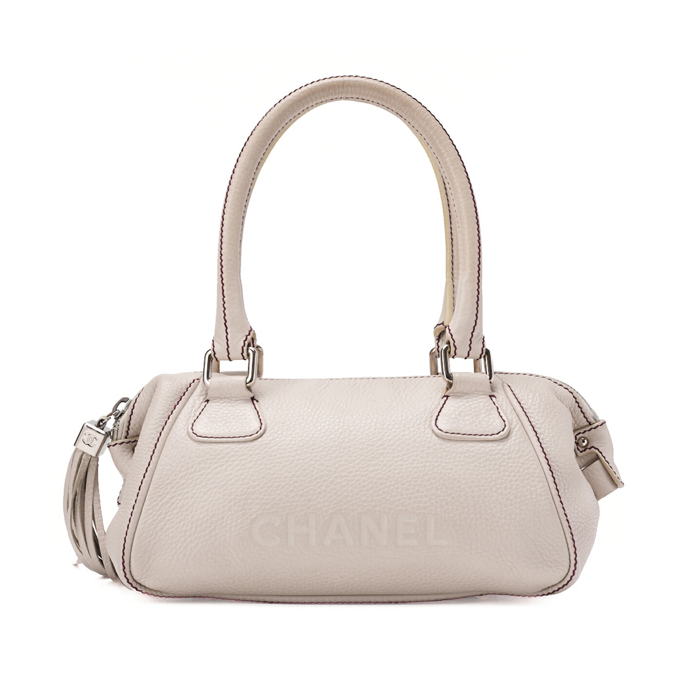 楽天市場】CHANEL シャネル ロゴ タッセル フリンジ トートバッグ