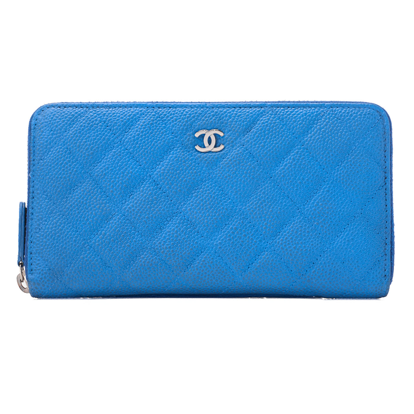 楽天市場】シャネル☆ラウンドファスナー 長財布 キャビアスキン 緑