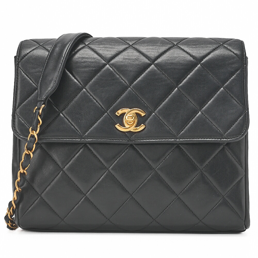 楽天市場】【送料無料】 シャネル チェーン ショルダーバッグ ブラック