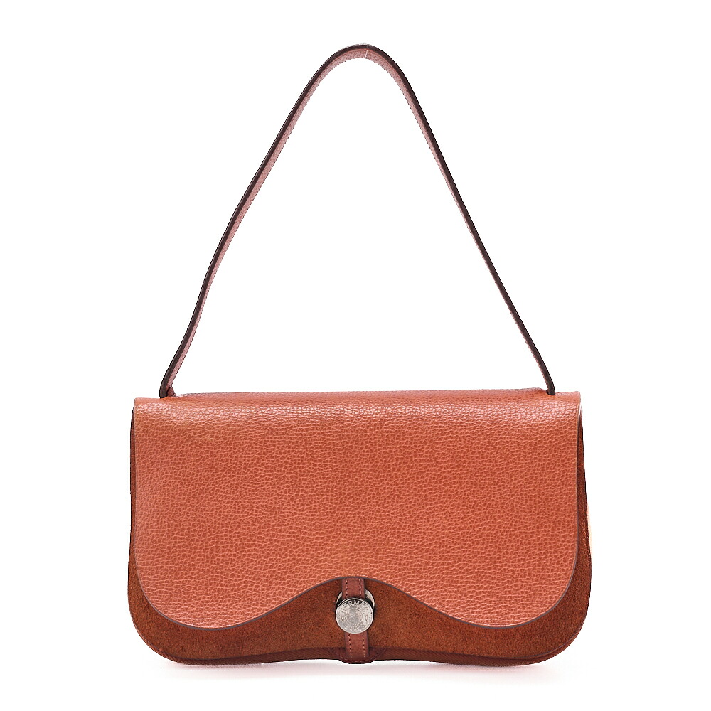 HERMES エルメス サック コロラドPM ショルダーバッグ リエージュ×キャンバス オレンジ（シルバー金具）レディースバッグ レディースバック ショルダーバッグ 【中古】【送料無料】 101,750円