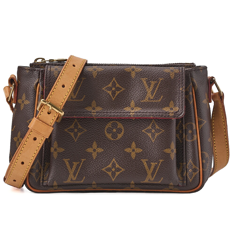 LOUIS VUITTON ルイヴィトン モノグラム ヴィバシテPM M51165 ショルダーバッグ 赤銅色 （ゴールド金具）【中古】【貨物輸送無料】