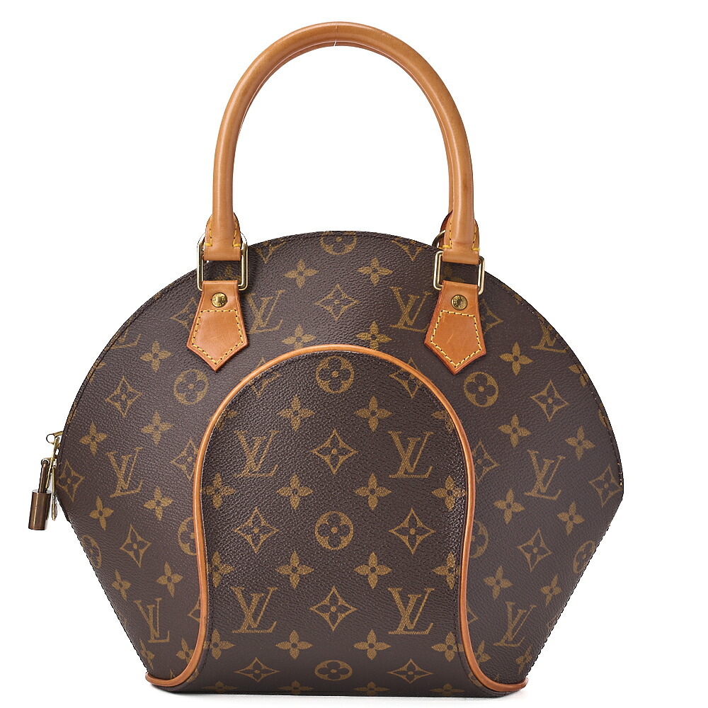 LOUIS VUITTON ルイヴィトン モノグラム エリプスPM M51127 ブラウン ハンドバッグ （ゴールド金具）【中古】【送料無料】 88,000円