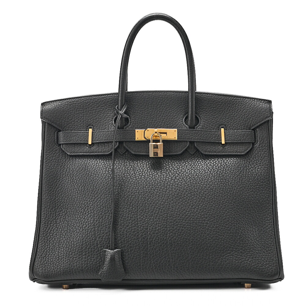 HERMES エルメス バーキン35 トゴ ハンドバッグ 黒（ゴールド金具）レディースバッグ ブランド【中古】【送料無料】