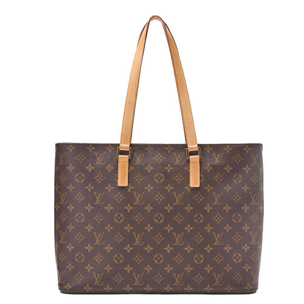 LOUIS VUITTON ルイヴィトン モノグラム ルコ トートバッグ M51155  赤銅色 （ゴールド金具）【中古】【貨物輸送無料】