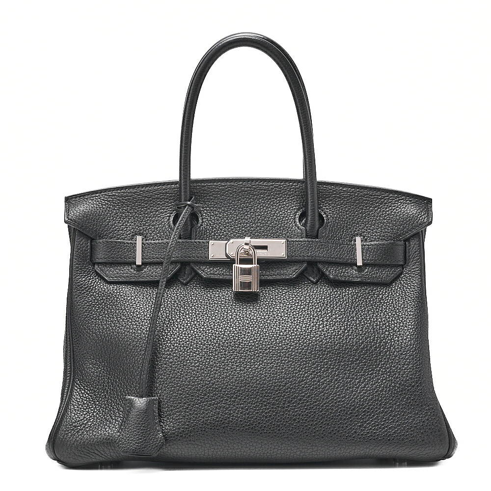 HERMES エルメス バーキン30 ハンドバッグ トリヨンクレマンス 黒（シルバー金具）レディースバッグ　ブランド【中古】【送料無料】