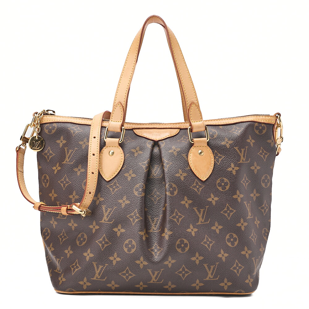 LOUIS VUITTON ルイヴィトン モノグラム パレルモPM Ｍ40145 ２way ショルダーバッグ 赤銅色（ゴールド金具）ショルダーバッグ【中古】【貨物輸送無料】