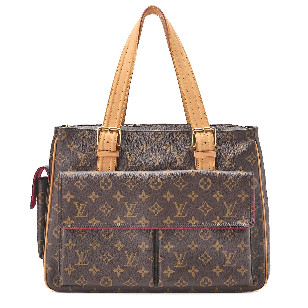 LOUIS VUITTON ルイヴィトン モノグラム ミュルティプリ・シテ ハンドバック M51162 赤銅色 （ゴールド金具）【中古】【貨物輸送無料】