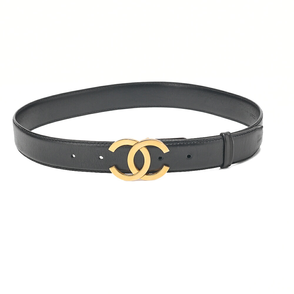 CHANEL シャネル ココマーク 三尺帯70 子ヒツジひと肌 黒（行き先金具） イヤリング レディースイヤリング レディース御徒面子 ご機嫌ブランド名【中古】【貨物輸送無料】