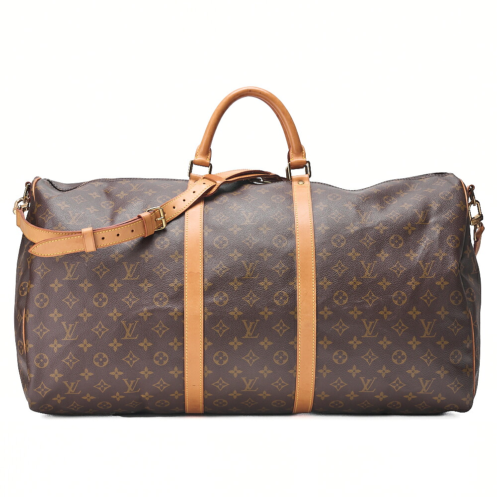 LOUIS VUITTON ルイヴィトン モノグラム キーポル ハンドリエール 60 ボストンバッグ M41412 赤銅色 （ゴールド金具）ショルダーバッグ【中古】【貨物輸送無料】