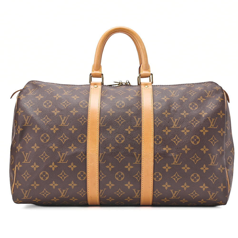 LOUIS VUITTON ルイヴィトン モノグラム キーポル45 豆の町うしろ側 M41428 赤銅色 （ゴールド金具）ショルダーバッグ【中古】【貨物輸送無料】
