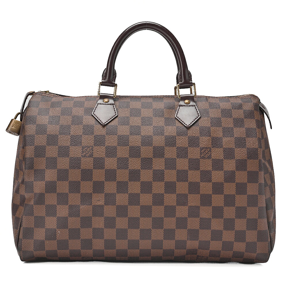 LOUIS VUITTON 　ルイヴィトン 　ダミエ 　スピーディー35 　ハンドバッグ 　N41523 　ブラウン （ゴールド金具）【中古】【送料無料】｜Vintage La Charme