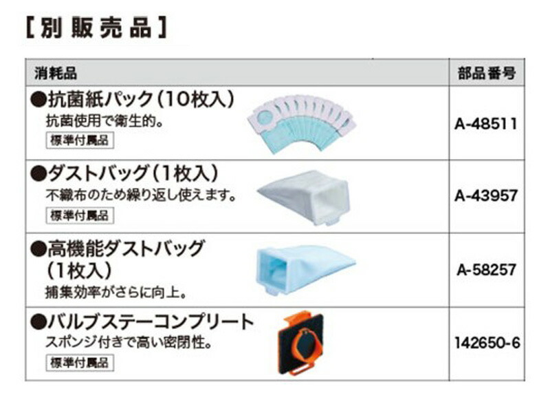 正規店】 マキタ 掃除機 紙パック バッテリー 純正 最短日発送対応