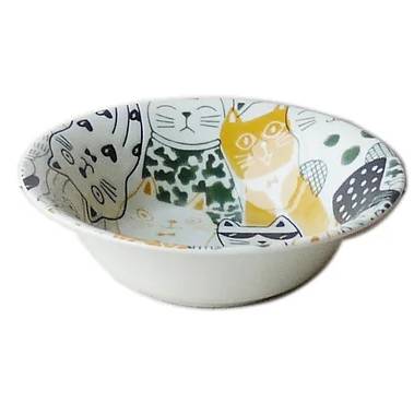 キャッツダウンタウンストーリー ラージボウル イエロー 16.5cm 日本製 洋食器 ボウル 鉢画像