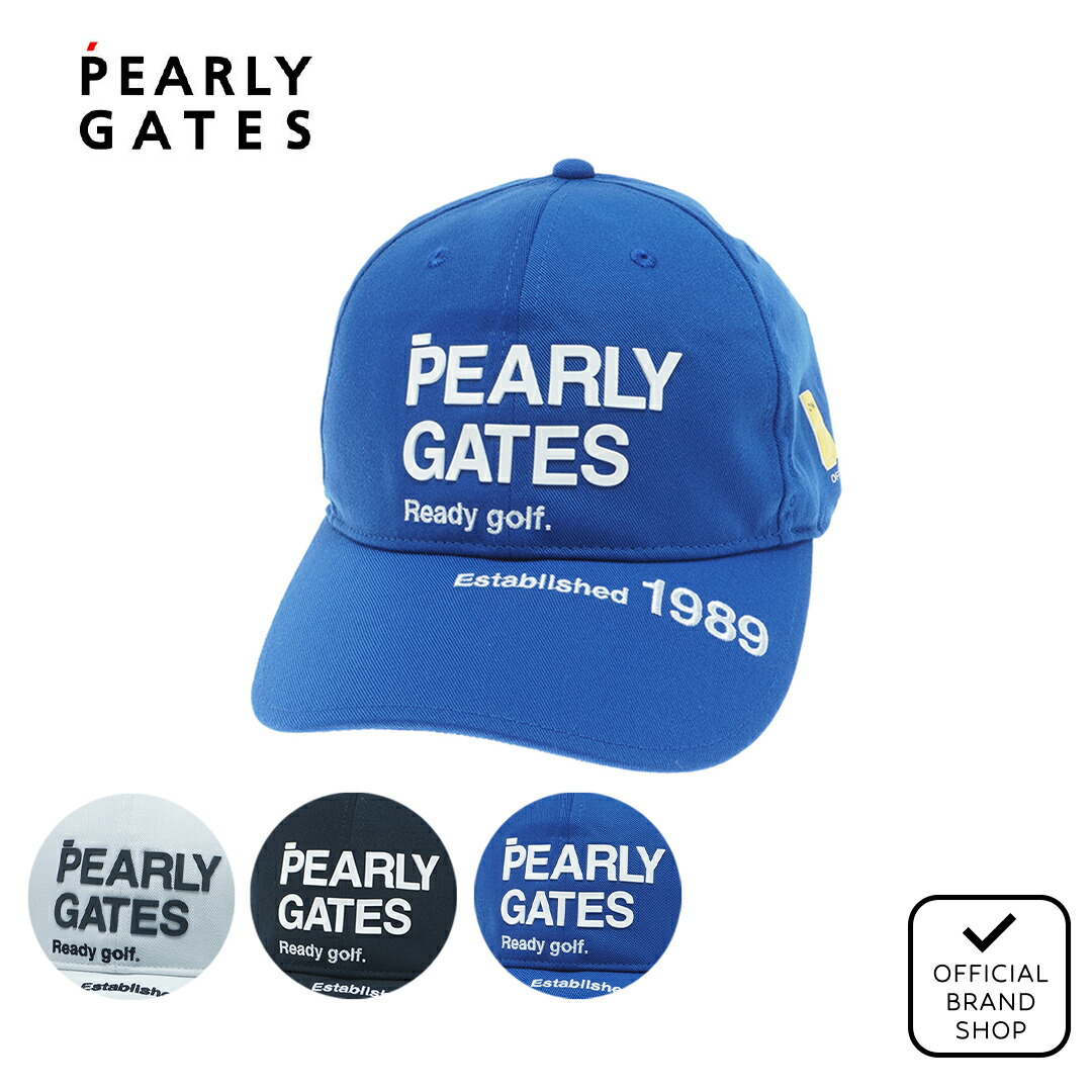 ★新品★PEARLY GATES 青 キャップ フリーサイズ PEARLY GATES キャップ 帽子 「PEARLY GATES」SWITCH ON