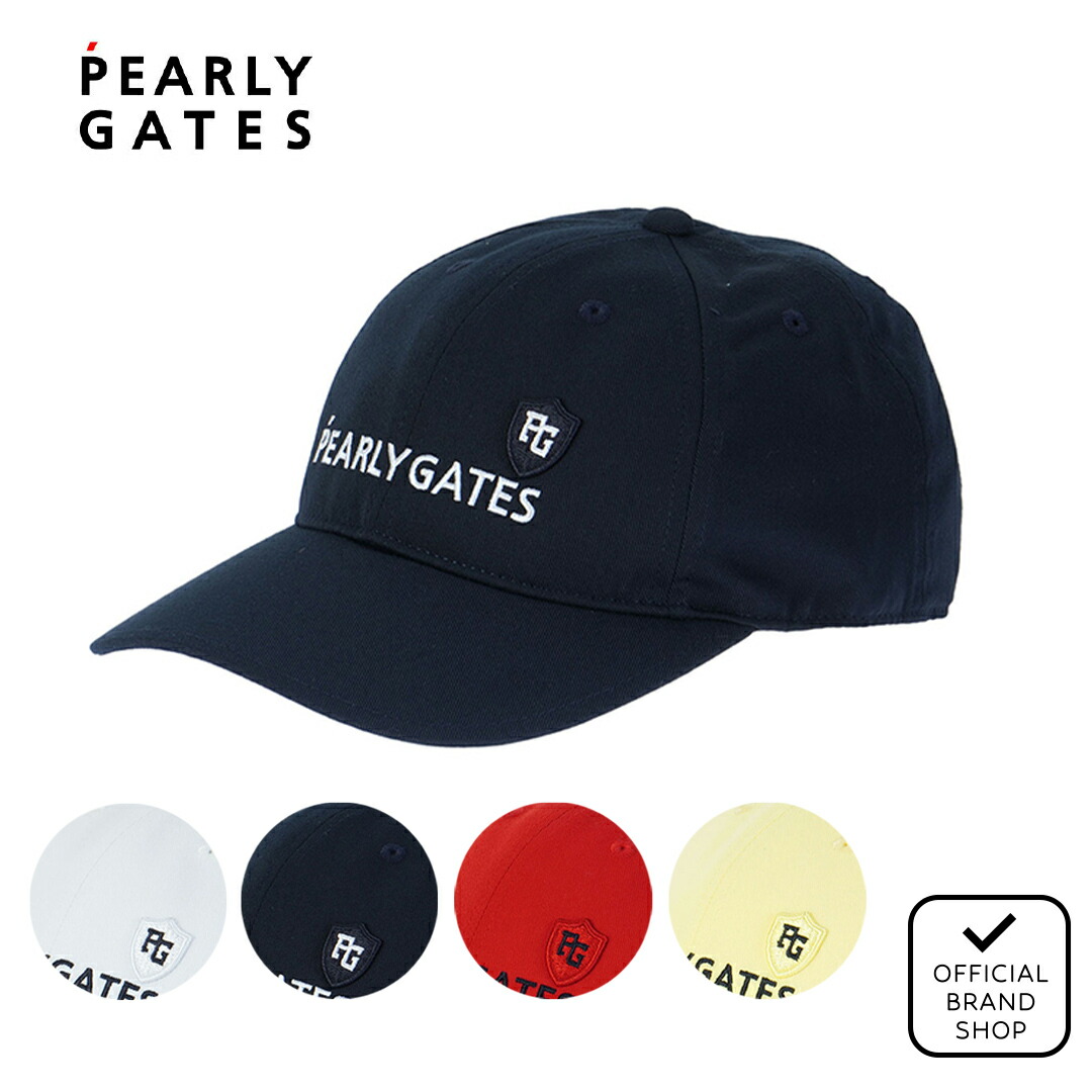 【正規販売店】[PEARLY GATES] BASICロゴ刺繍リサイクルツイルキャップ (UNISEX) キャップ 帽子 メンズ ゴルフ パーリーゲイツ 053-6187321 PAMG65TF ヤマニゴルフ