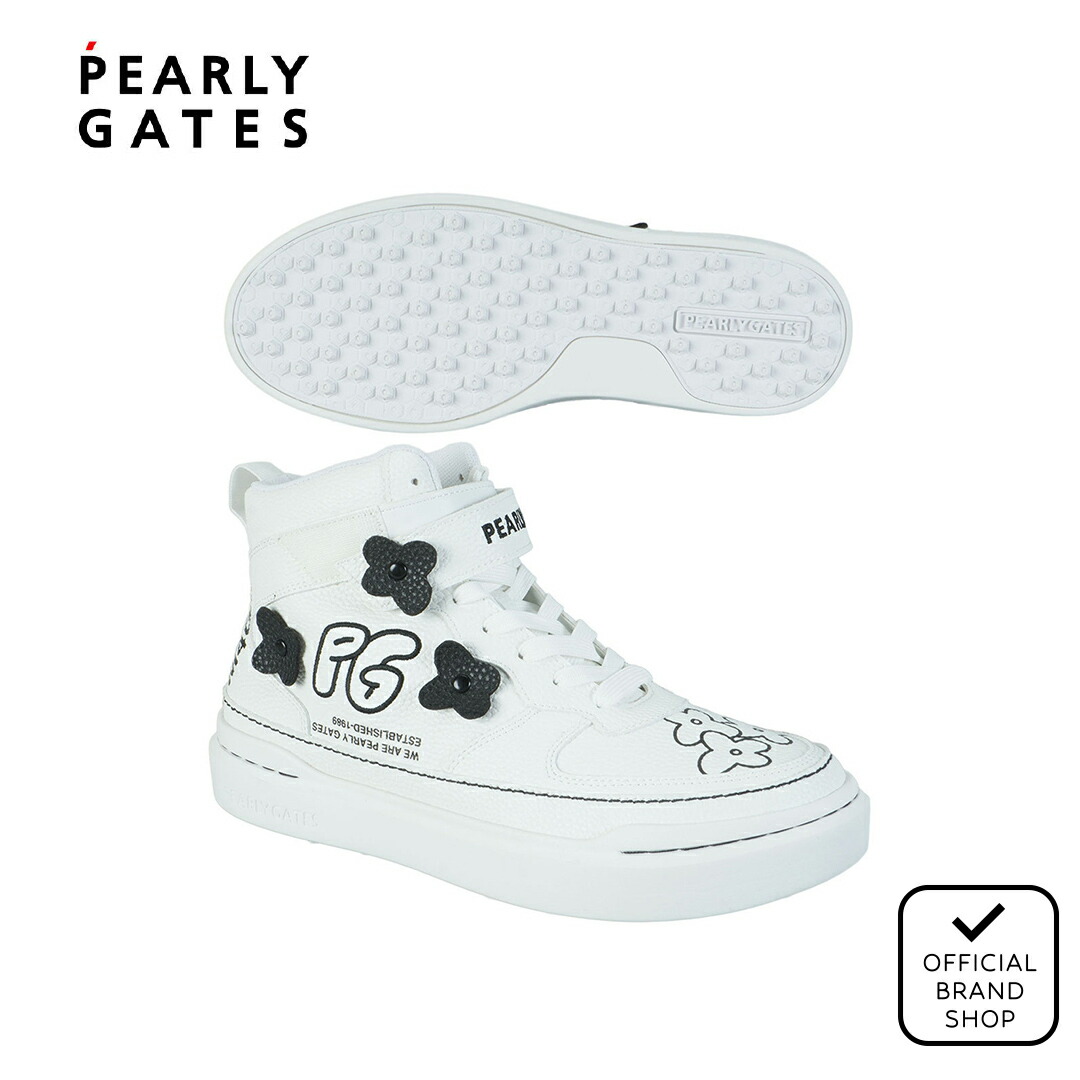 楽天市場】パーリーゲイツ PEARLY GATES ロゴ×花柄ハイカットシューズ