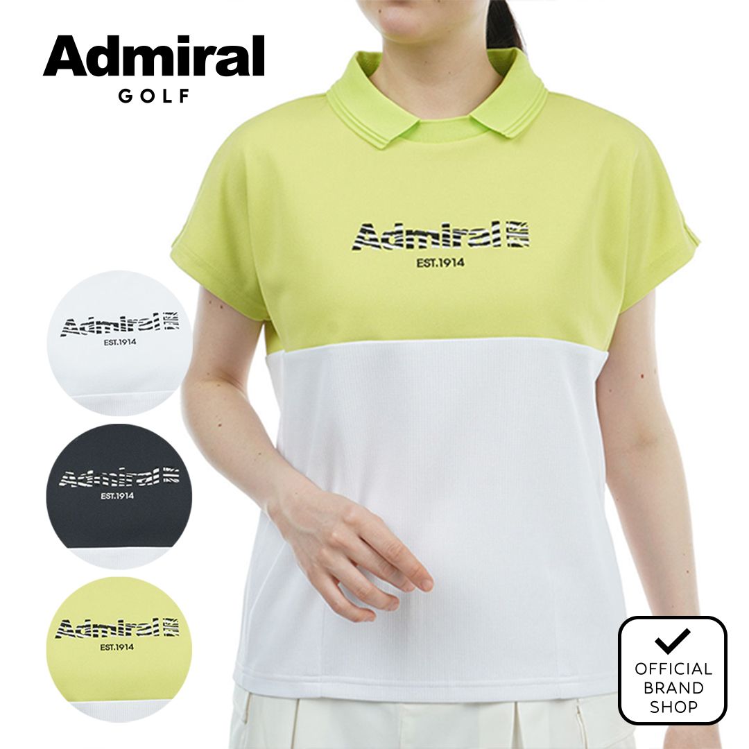 【40%OFF】【正規販売店】[Admiral GOLF] メッシュ フレンチスリーブシャツ ゴルフウェア Tシャツ レディース ゴルフ シャツ 吸水速乾 通気性 涼しい 速乾 清涼感 ストレッチ ハイテンション UVカット 紫外線 日よけ 日焼け防止 アドミラル ゴルフ ADLA429 ヤマニゴルフ
