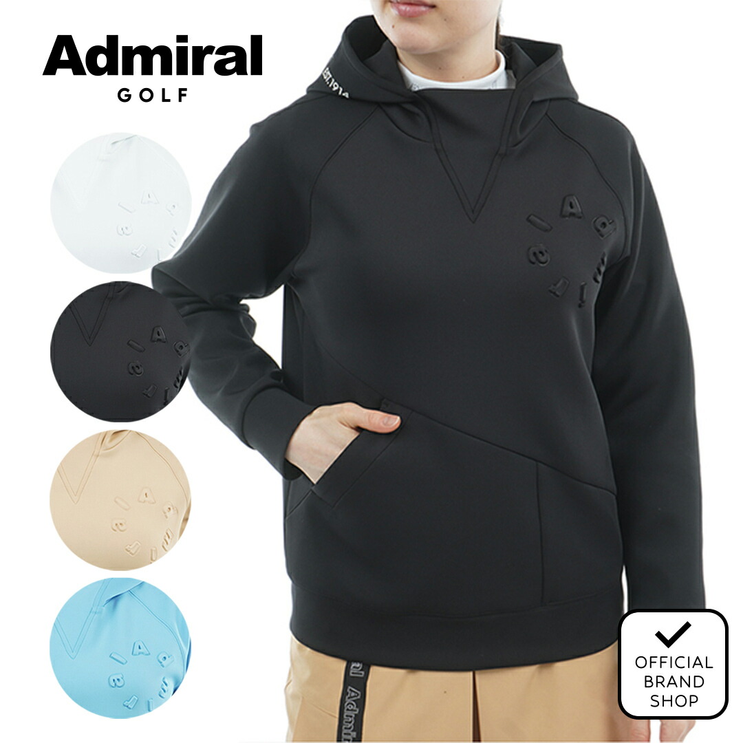 【30%OFF】【正規販売店】[Admiral GOLF] ダンボール フーディーパーカ ゴルフウェア トレーナー パーカー レディース ゴルフ ウェア アウター 吸水速乾 通気性 涼しい 速乾 清涼感 ストレッチ ハイテンション おしゃれ 秋冬 アドミラル ADLA552 ヤマニゴルフ｜YAMANI GOLF 店