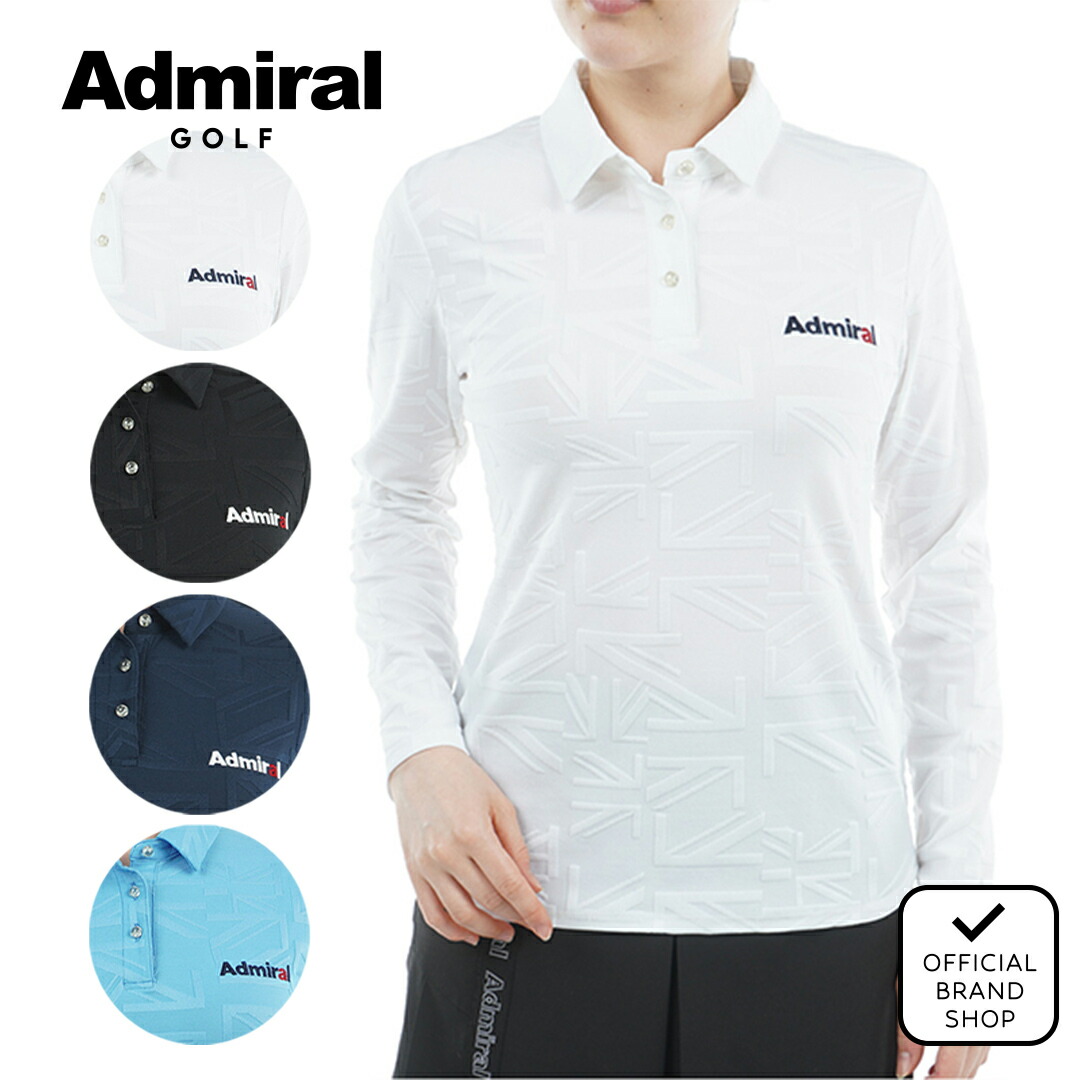 【30%OFF】【正規販売店】[Admiral GOLF] UJジャガード 長袖シャツ ゴルフウェア Tシャツ レディース ゴルフ シャツ 吸水速乾 通気性 涼しい 速乾 清涼感 ストレッチ ハイテンション スポーティー おしゃれ 長袖 秋冬 アドミラル ADLA557 ヤマニゴルフ 8,832円