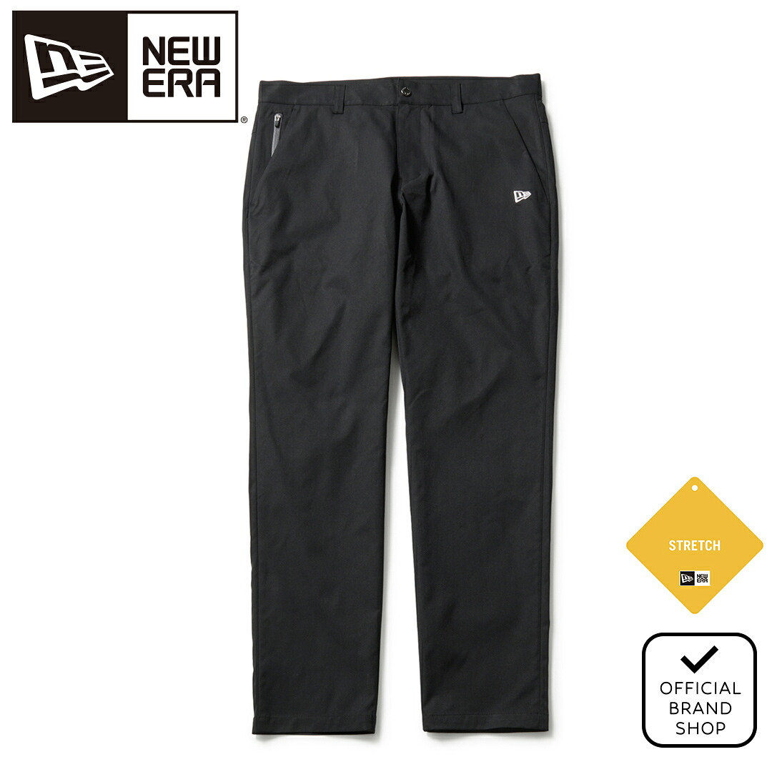 【正規販売店】[NEW ERA] [GOLF] テーパード ストレッチ パンツ サイドロゴ ブラック ゴルフウェア パンツ ボトムス メンズ ゴルフ ウェア ニューエラ 14859905 ヤマニゴルフ｜YAMANI GOLF 店 8,954円