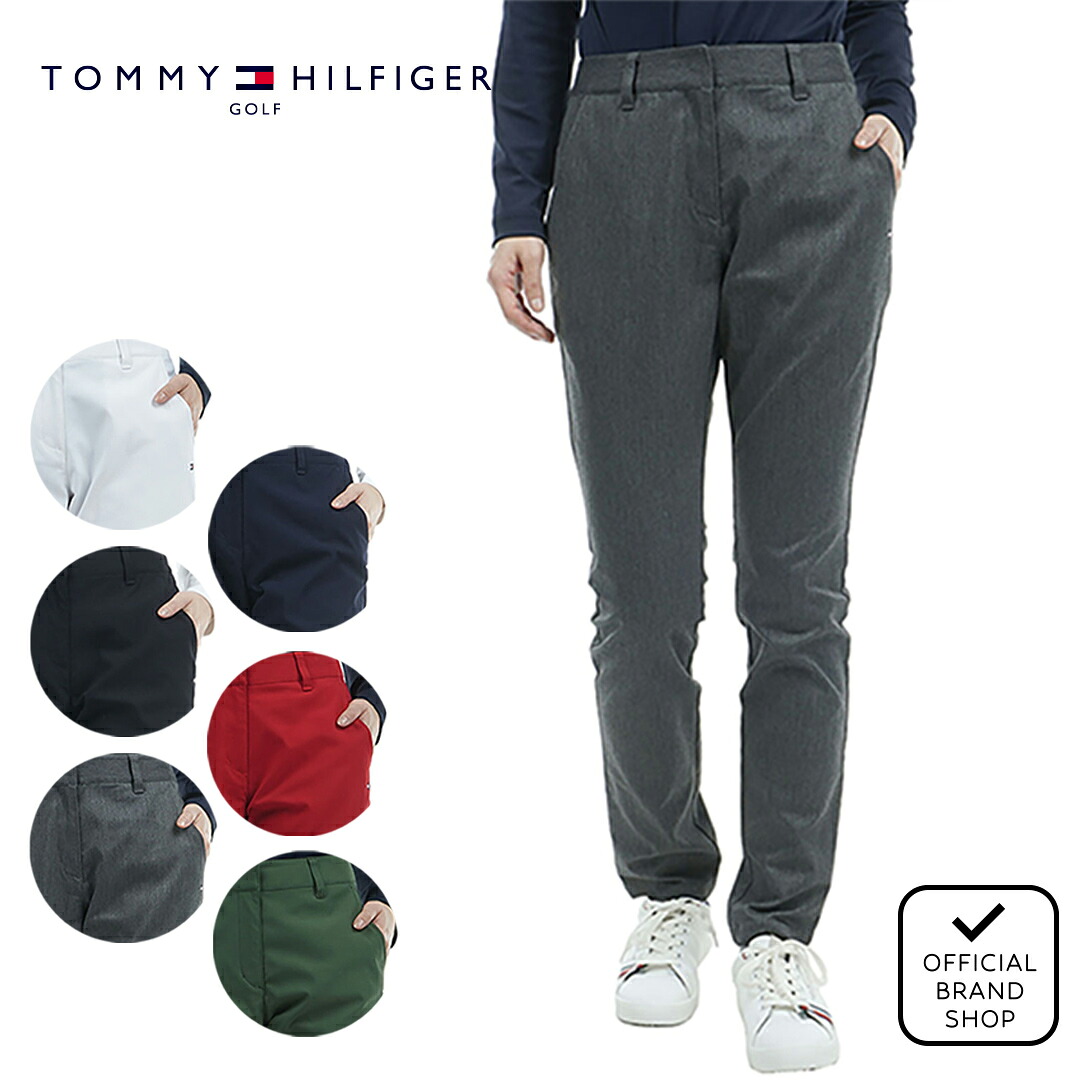 【40%OFF】【正規販売店】[Tommy Hilfiger Golf] ストレッチツイル　パンツ ゴルフウェア パンツ ボトムス レディース ゴルフ ウェア ストレッチ ハイテンション シンプル ウエストゴム 初秋 トミー・ヒルフィガー THLA470 ヤマニゴルフ