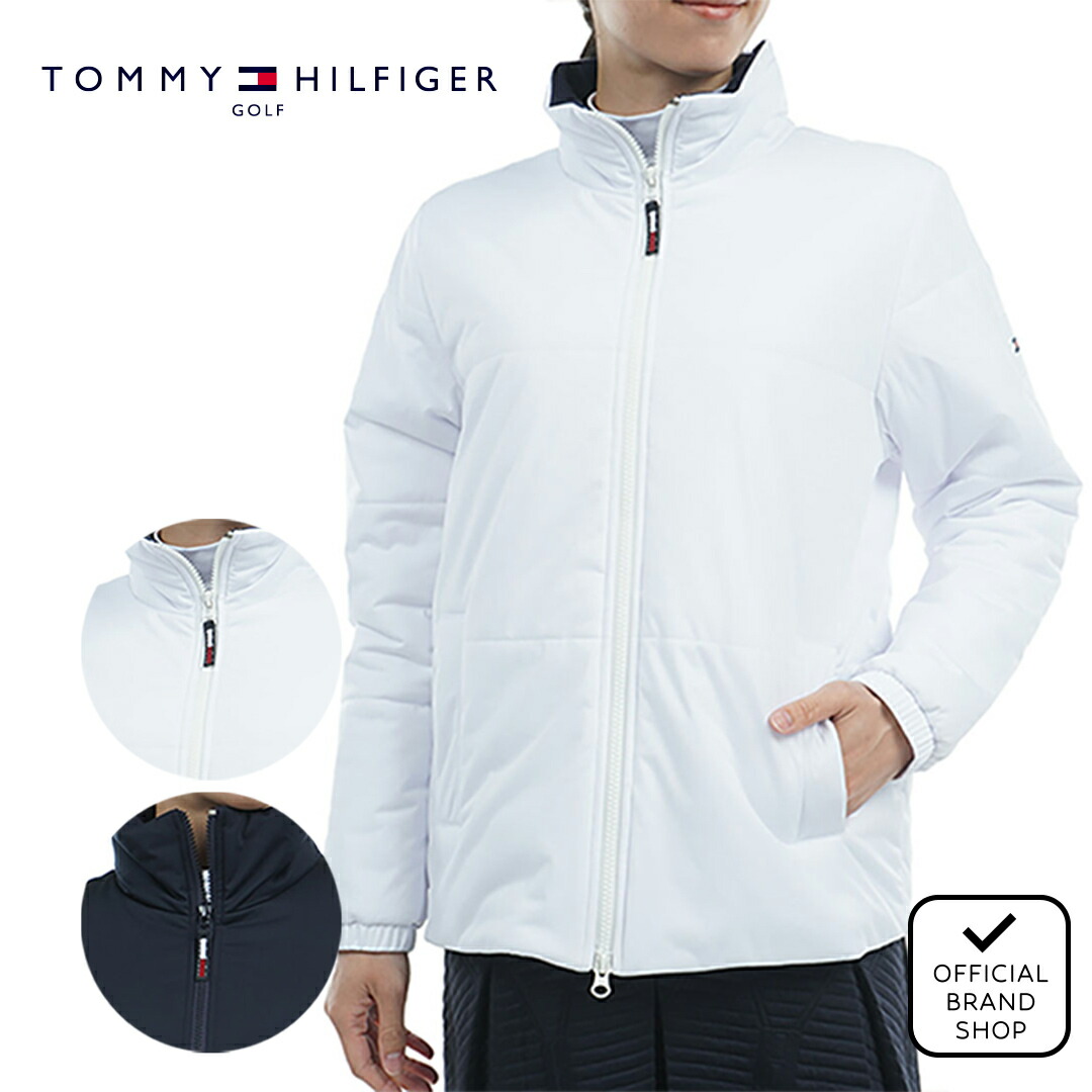 【40%OFF】【正規販売店】[Tommy Hilfiger Golf] コーティングニット　パテッドジャケット ゴルフウェア ジャケット レディース ゴルフ ウェア アウター 防風 防寒 ストレッチ ハイテンション スポーティー シンプル トミー・ヒルフィガー THLA484 ヤマニゴルフ