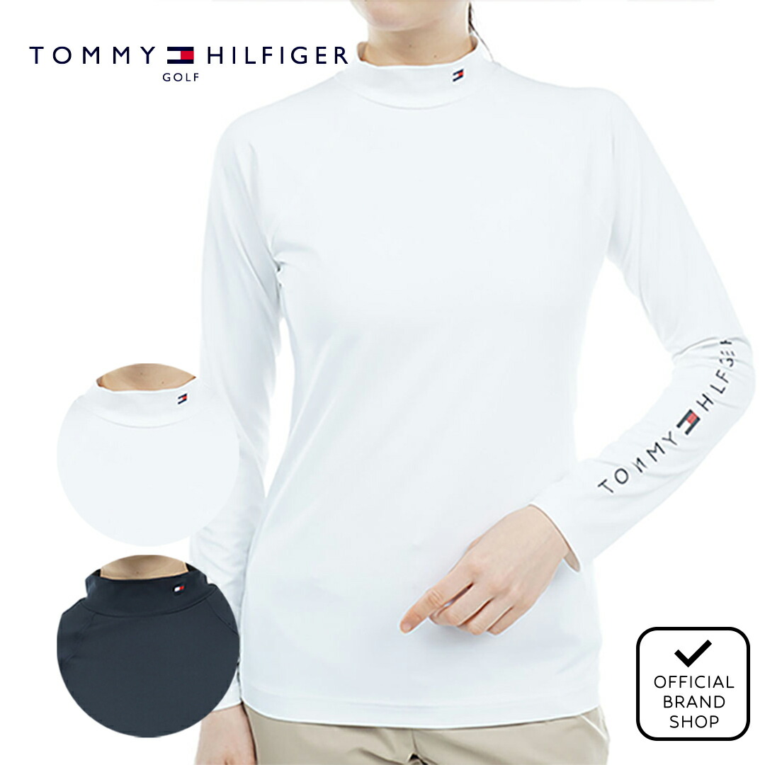 【吉田優利プロ着用】 【正規販売店】[Tommy Hilfiger Golf] モックネックインナー レディース ゴルフ インナー トミー・ヒルフィガー THLA490 ヤマニゴルフ