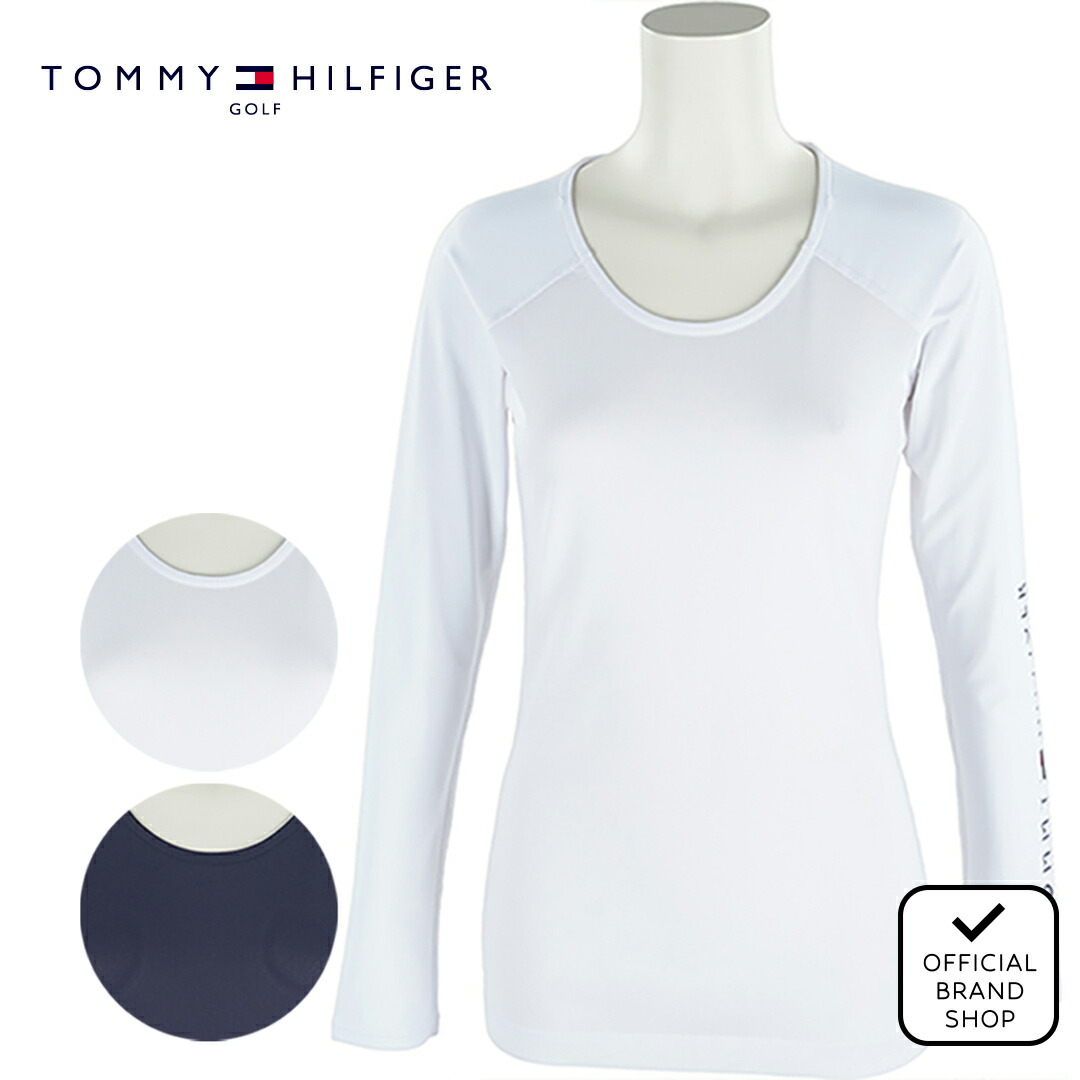 【正規販売店】[Tommy Hilfiger Golf] Uネック　インナーシャツ レディース ゴルフ インナー トミー・ヒルフィガー THLA491 ヤマニゴルフ
