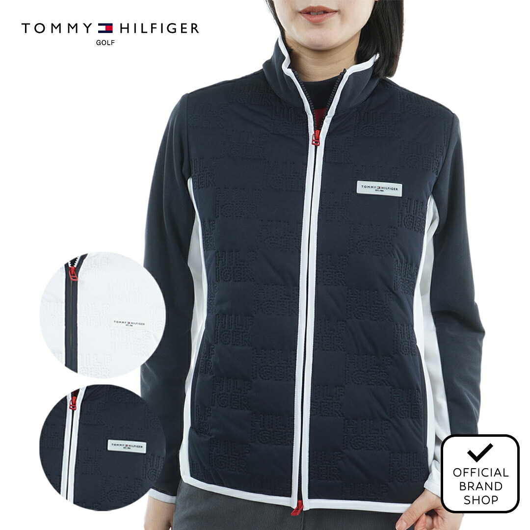 【30%OFF】【正規販売店】[Tommy Hilfiger Golf] ロゴキルト パテッドジャケット ゴルフウェア ジャケット レディース ゴルフ ウェア アウター 防風 防寒 ストレッチ ハイテンション おしゃれ スポーティー トミー ヒルフィガー ゴルフ THLA586 ヤマニゴルフ｜YAMANI GOLF 店