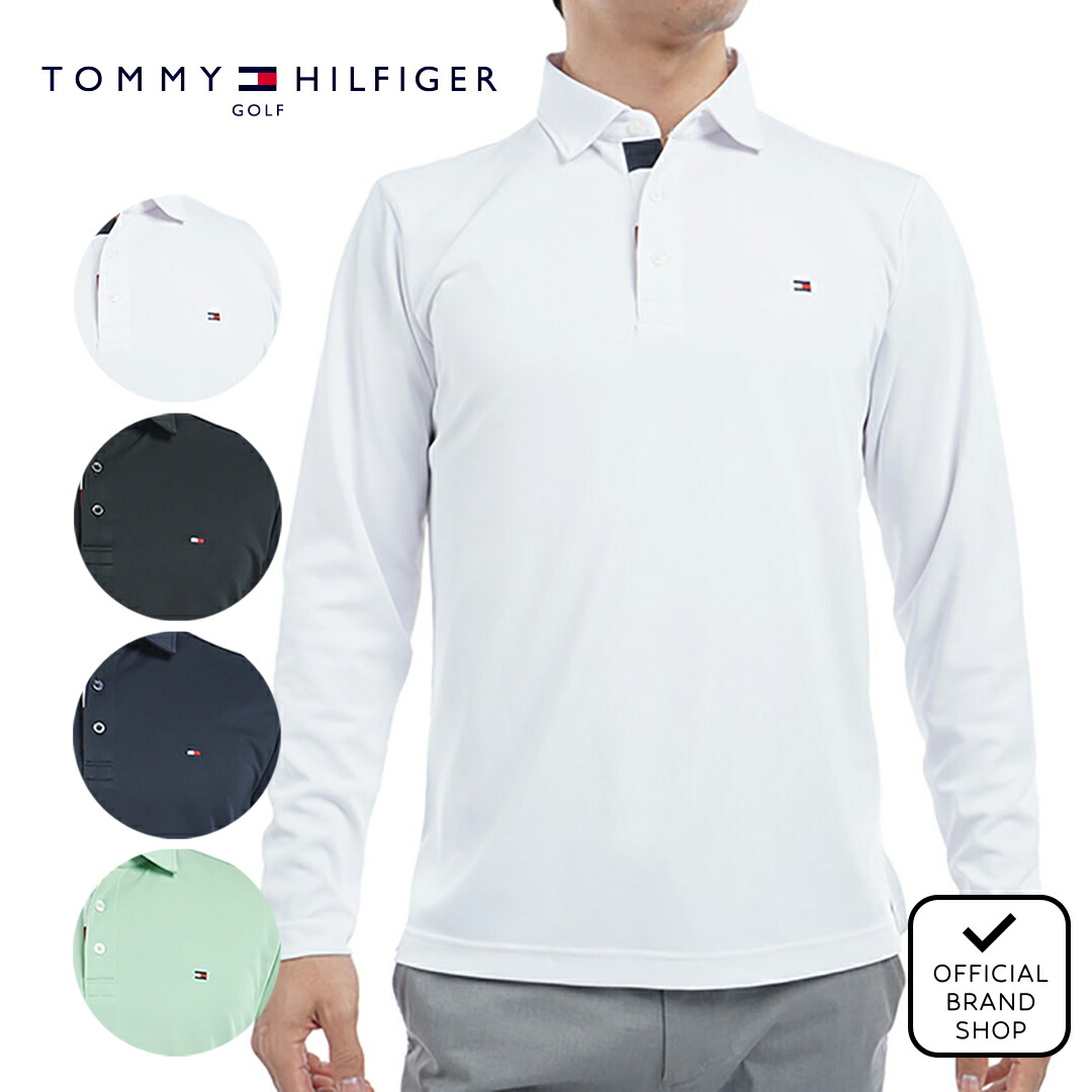 【30%OFF】【正規販売店】[Tommy Hilfiger Golf] ベーシックプレーン 長袖シャツ ゴルフウェア Tシャツ メンズ ゴルフ シャツ 吸水速乾 通気性 涼しい 速乾 清涼感 UVカット 紫外線 日よけ 日焼け防止 おしゃれ 長袖 トミー・ヒルフィガー THMA511 ヤマニゴルフ