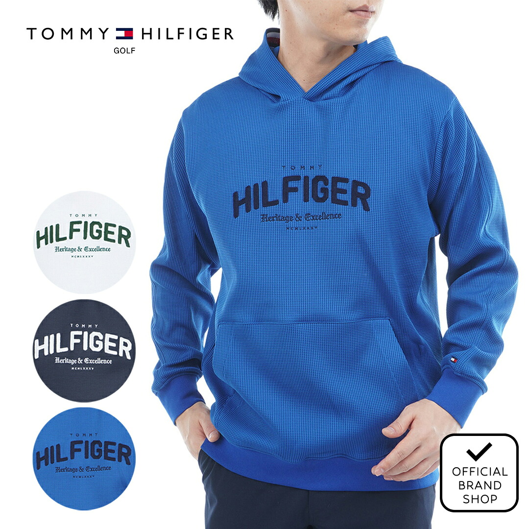 【30%OFF】【正規販売店】[  Golf] フロントロゴ スウェットフーディ- ゴルフウェア トレーナー パーカー メンズ ゴルフ ウェア アウター UVカット 紫外線 涼しい 日よけ 日焼け防止 おしゃれ 長袖 秋冬 トミー・ヒルフィガー THMA551 ヤマニゴルフ