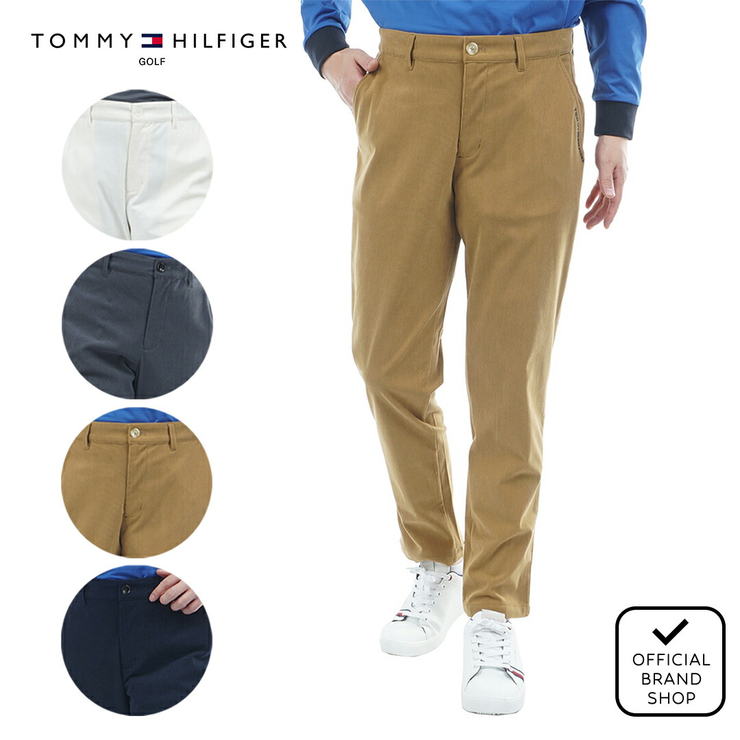【30%OFF】【正規販売店】[Tommy Hilfiger Golf] ストレッチコーデュロイ テ-パ-ドパンツ ゴルフウェア パンツ ボトムス メンズ ゴルフ ウェア ストレッチ ハイテンション 長ズボン テーパード 秋冬 トミー ヒルフィガー ゴルフ THMA573 ヤマニゴルフ