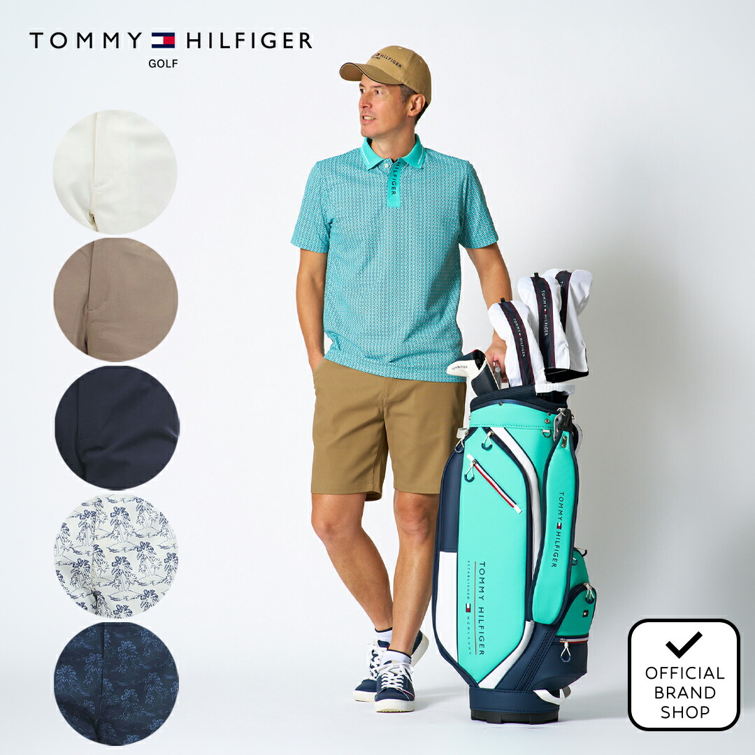 【正規販売店】[Tommy Hilfiger Golf] パナマメッシュ ショートパンツ ゴルフウェア パンツ ボトムス メンズ ゴルフ ウェア 吸水速乾 通気性 涼しい 速乾 清涼感 ストレッチ ハイテンション おしゃれ トミー ヒルフィガー ゴルフ THMA630 ヤマニゴルフ