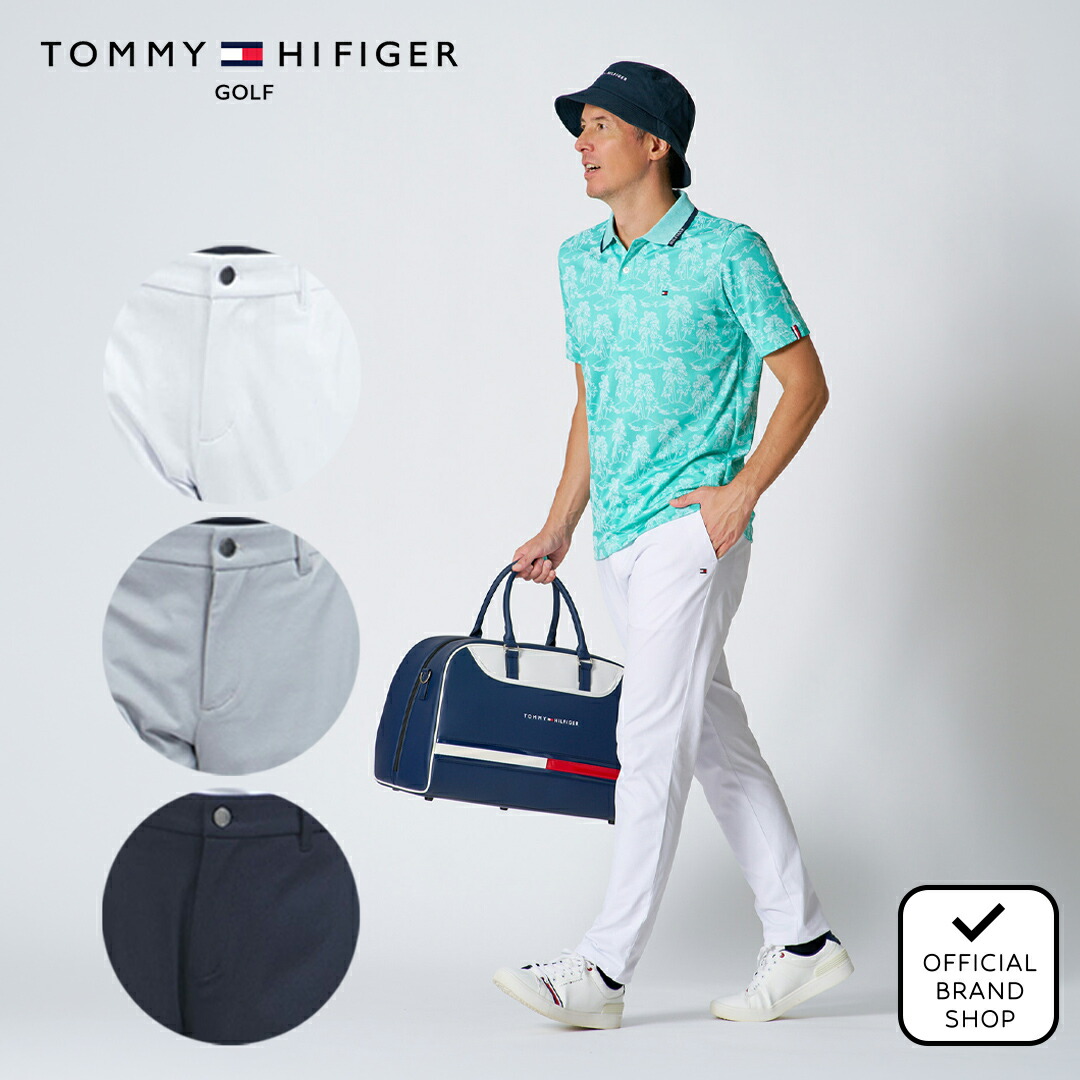 【正規販売店】[Tommy Hilfiger Golf] メッシュ ベーシックテーパードパンツ ゴルフウェア パンツ ボトムス メンズ ゴルフ ウェア ストレッチ ハイテンション スポーティー 長ズボン テーパード 春夏 トミー ヒルフィガー ゴルフ THMA635 ヤマニゴルフ