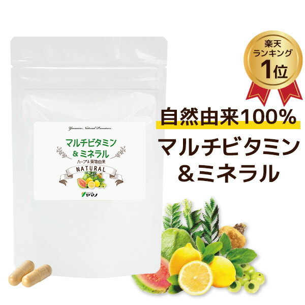 オールナチュラル 天然 マルチビタミン＆ミネラル サプリメント 約1ヶ月分 送料無料