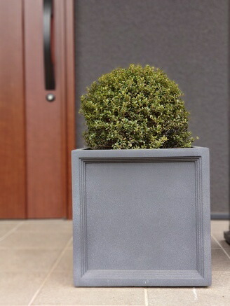 四角おしゃれ植木鉢【LLブリティッシュPキューブ47cm】プランターかわいいシンボルツリーインダストリアル鉢カバーブルックリンインドアグリーン玄関人気