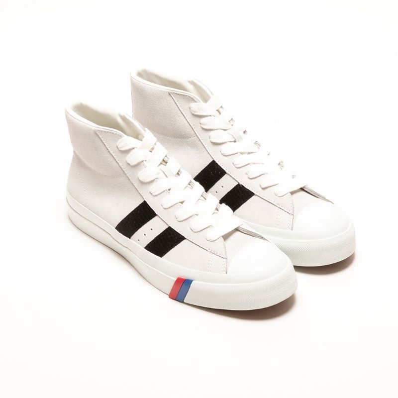 【プロケッズ/ロイヤルプラス/スウェード/Vibram】PRO-Keds C/O ROYAL PLUS SUEDE HI WHITE PN1121WH ホワイト