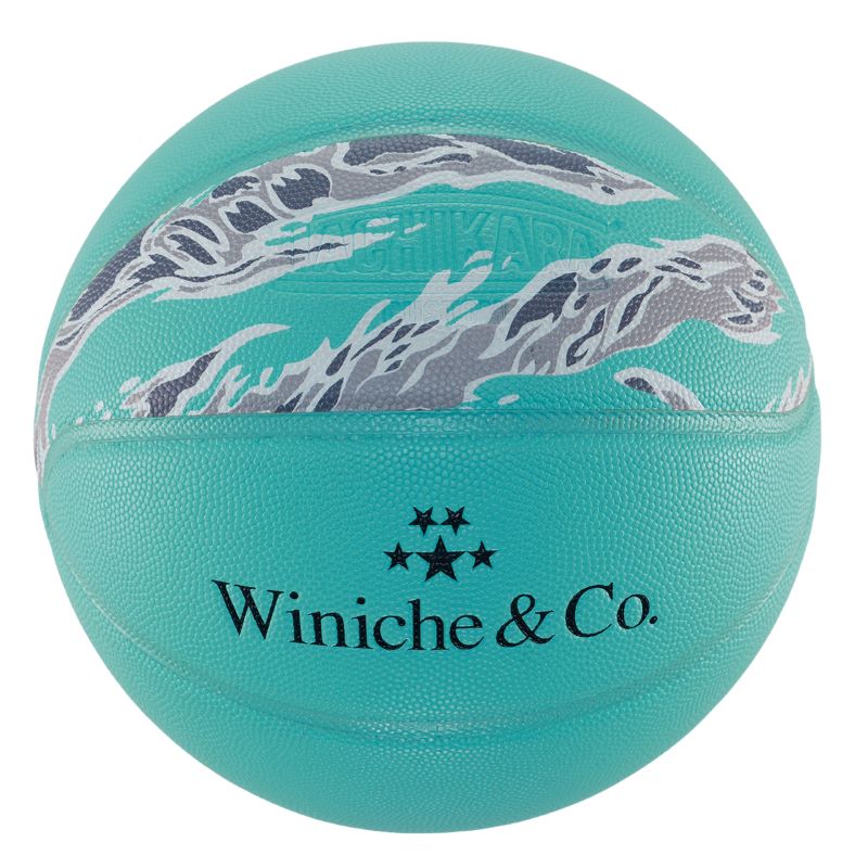 【タチカラ/7号球/ウィニッチ・アンド・コー/バスケットボール/アウトドア用】TACHIKARA BASKETBALL Winiche&Co. &times; TACHIKARA CUSTOM BASKETBALL -THE WINDOW- SB7-5004 Aqua Blue｜山男footgear