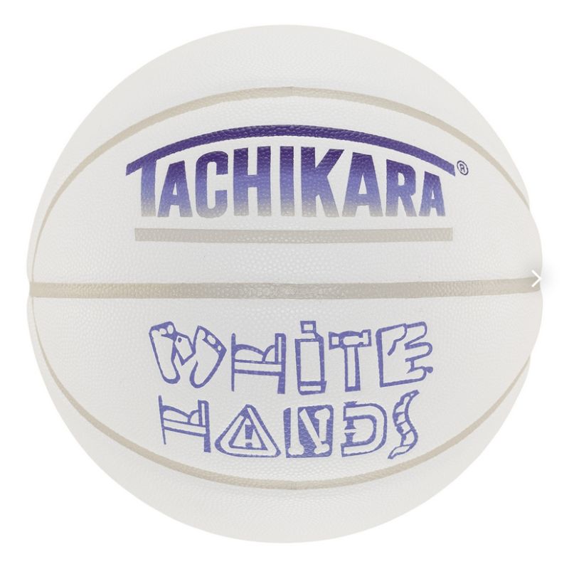 【タチカラ/7号球/ホワイトハンズ/バスケットボール/アウトドア用】TACHIKARA BASKETBALL FA25 WHITE HANDS SB7-2040 ホワイト/グレー/パープル｜山男footgear