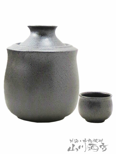 銀製の酒器セット 楽天市場】シズル冷酒器セット 銀黒【 しずる冷酒器 】【 2482