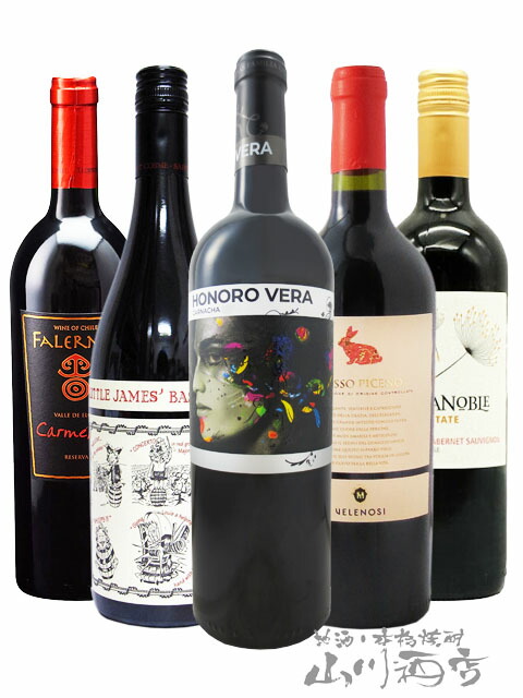 世界の赤ワイン厳選5本セット ( 750ml×5 ) 【 4459 】 【 赤ワイン 】【 送料無料 】【 母の日 父の日 贈り物 ギフト プレゼント 】