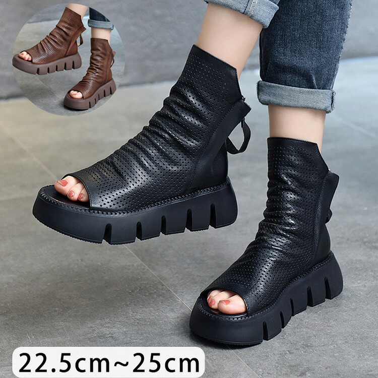 大特価　靴　パンプス　ローファー　ブーツ　サンダル　まとめ売り　11足　厚底　夏 楽天市場】ブーツサンダル レディース 6cmヒール オープントゥ