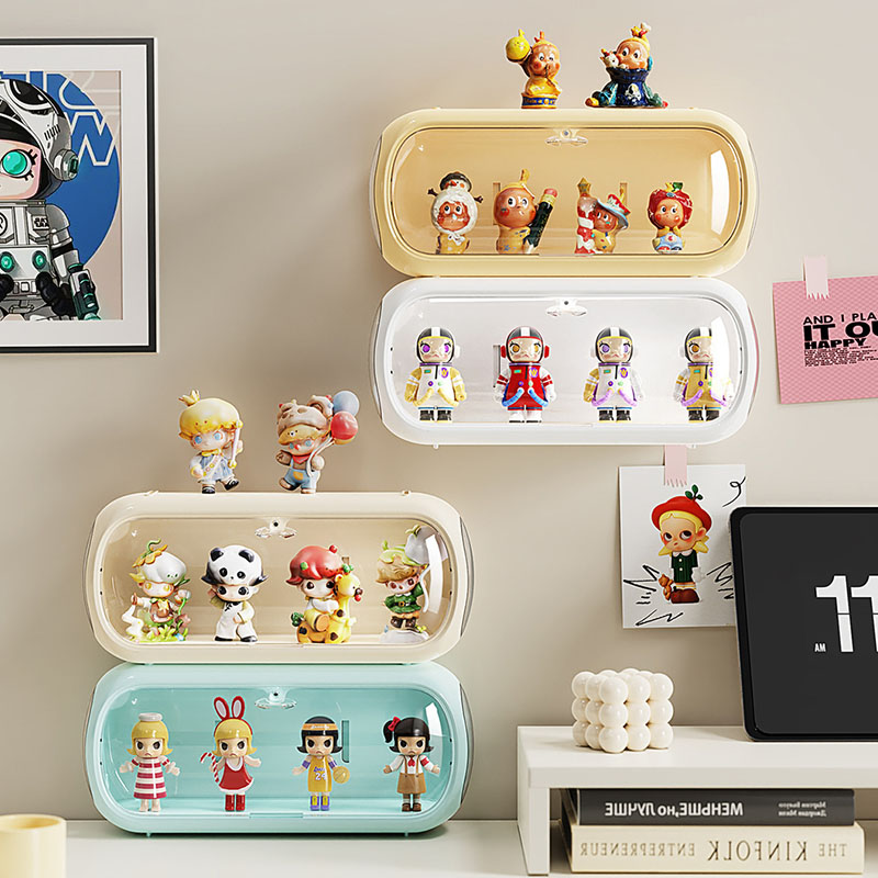 楽天市場】【送料無料】透明コレクションケース 卓上小型 扉付き