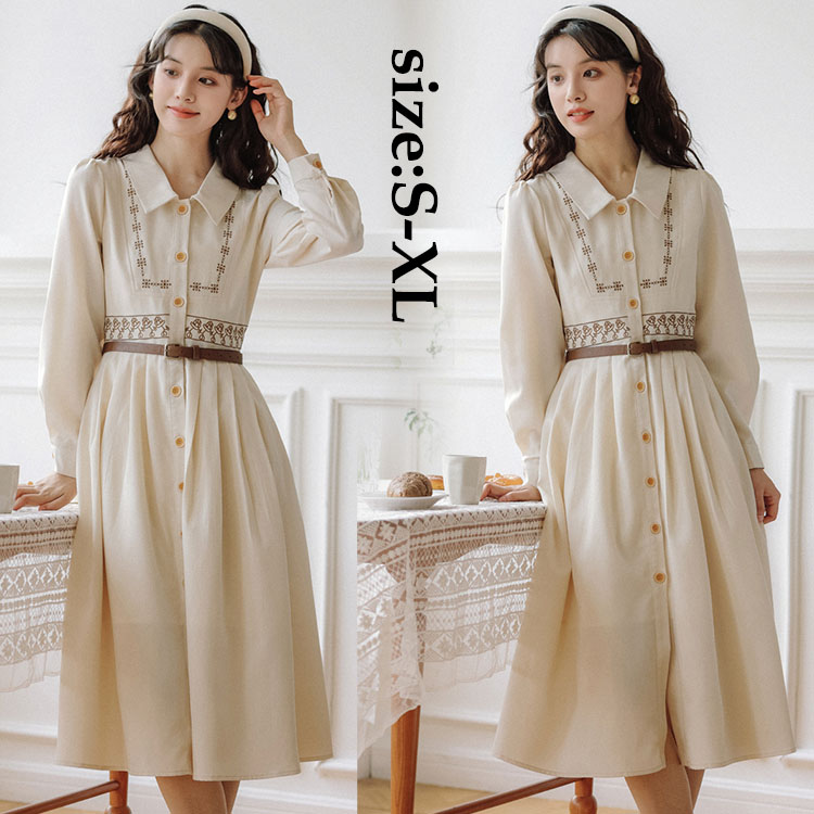 楽天市場】ワンピース レディース シャツワンピース ロング丈