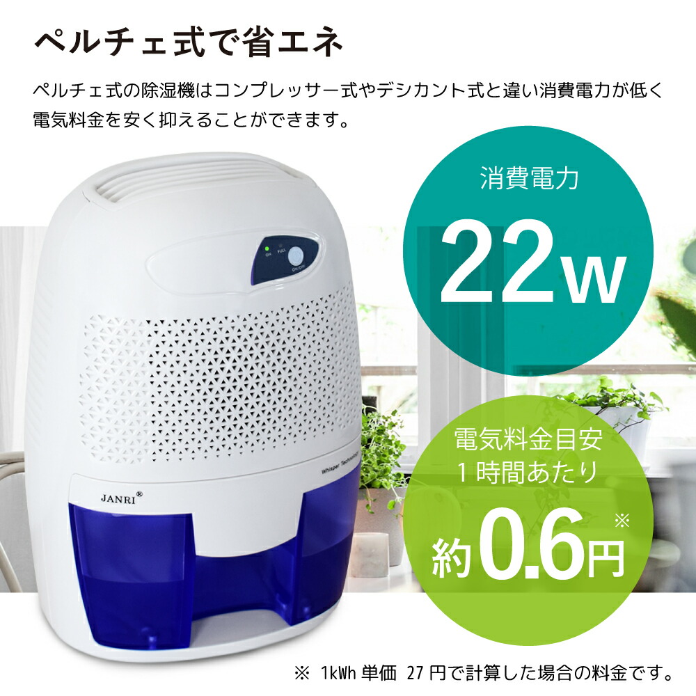 コンパクト除湿機静音湿気対策除湿梅雨対策カビ防止乾燥除湿機自動停止機能付省エネメーカー3ヶ月保証