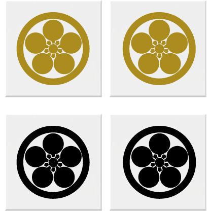 前立　梅鉢　家紋　円形デザイン 武具 前立 梅鉢 家紋 円形デザイン 武具 楽天市場】【家紋セット品2