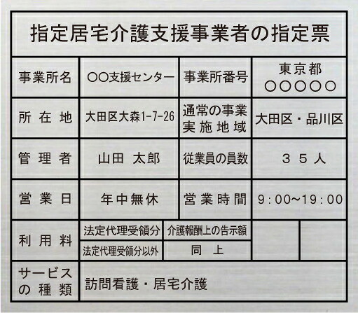 決める住みか介護助けること商行為者の決める票【ステンレスヘアーライン一本調子】